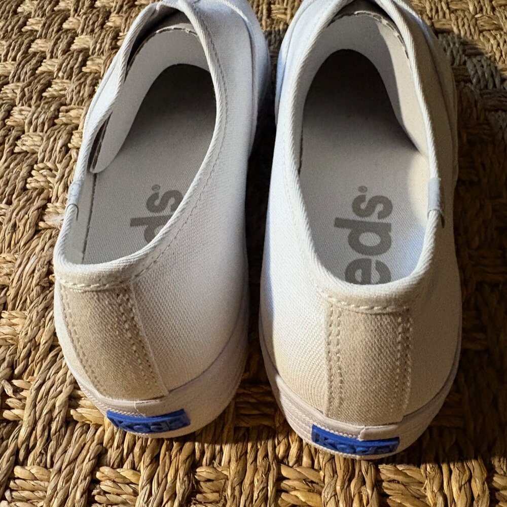 NWT Keds Point Slip Canvas platform sneakers in White - Picture 7 of 12